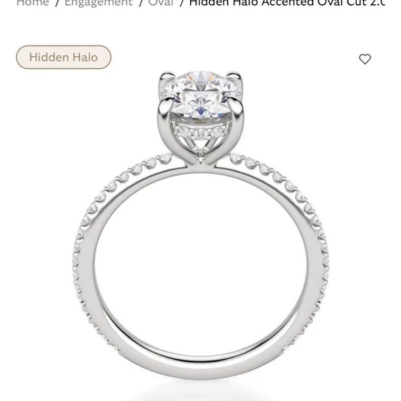 2ct Oval Moissanite